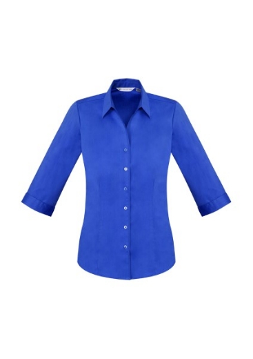 Picture of Biz Collection Ladies Monaco Shirt 3/4 Sleeve Cotton Rich (CO10008)